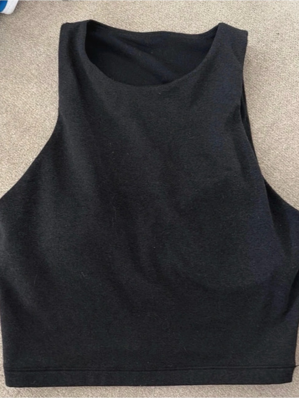 Old Navy Black Sleeveless Crop Tank